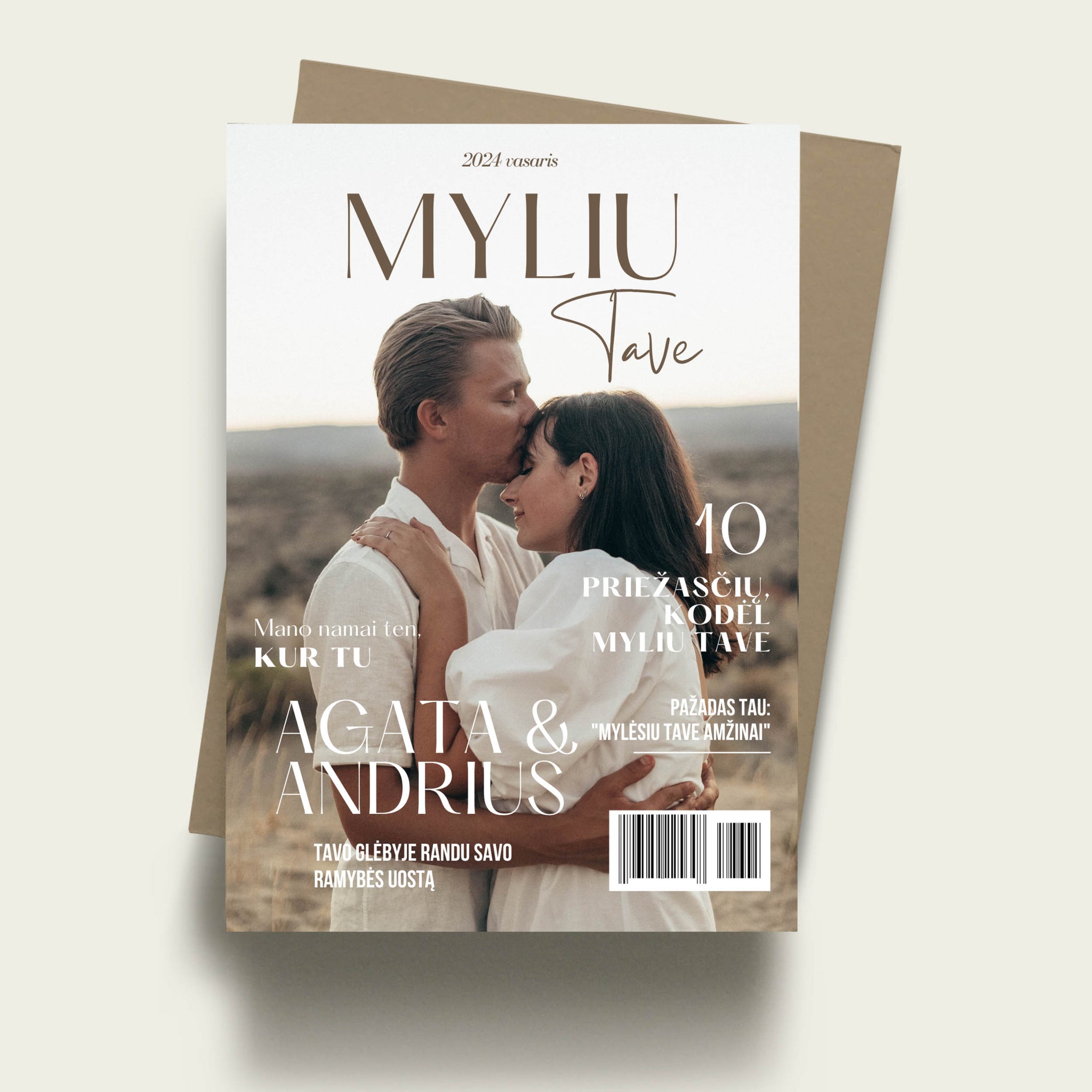 Žurnalo maketas "Draugystės metinių proga"