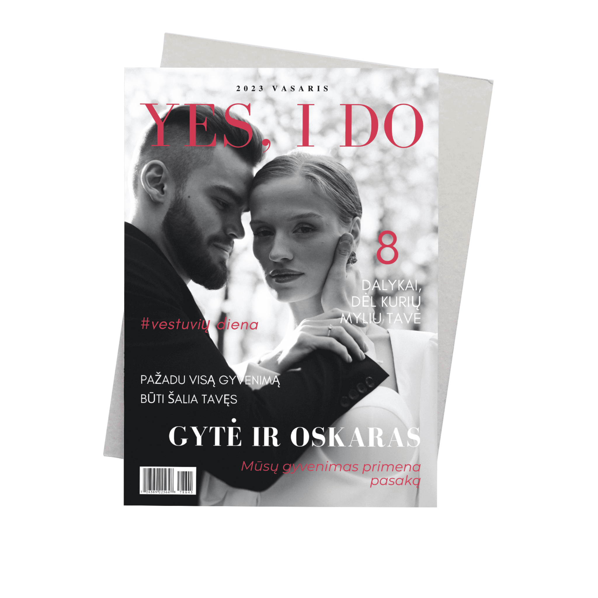Personalizuotas žurnalo viršelis "Yes, I do"
