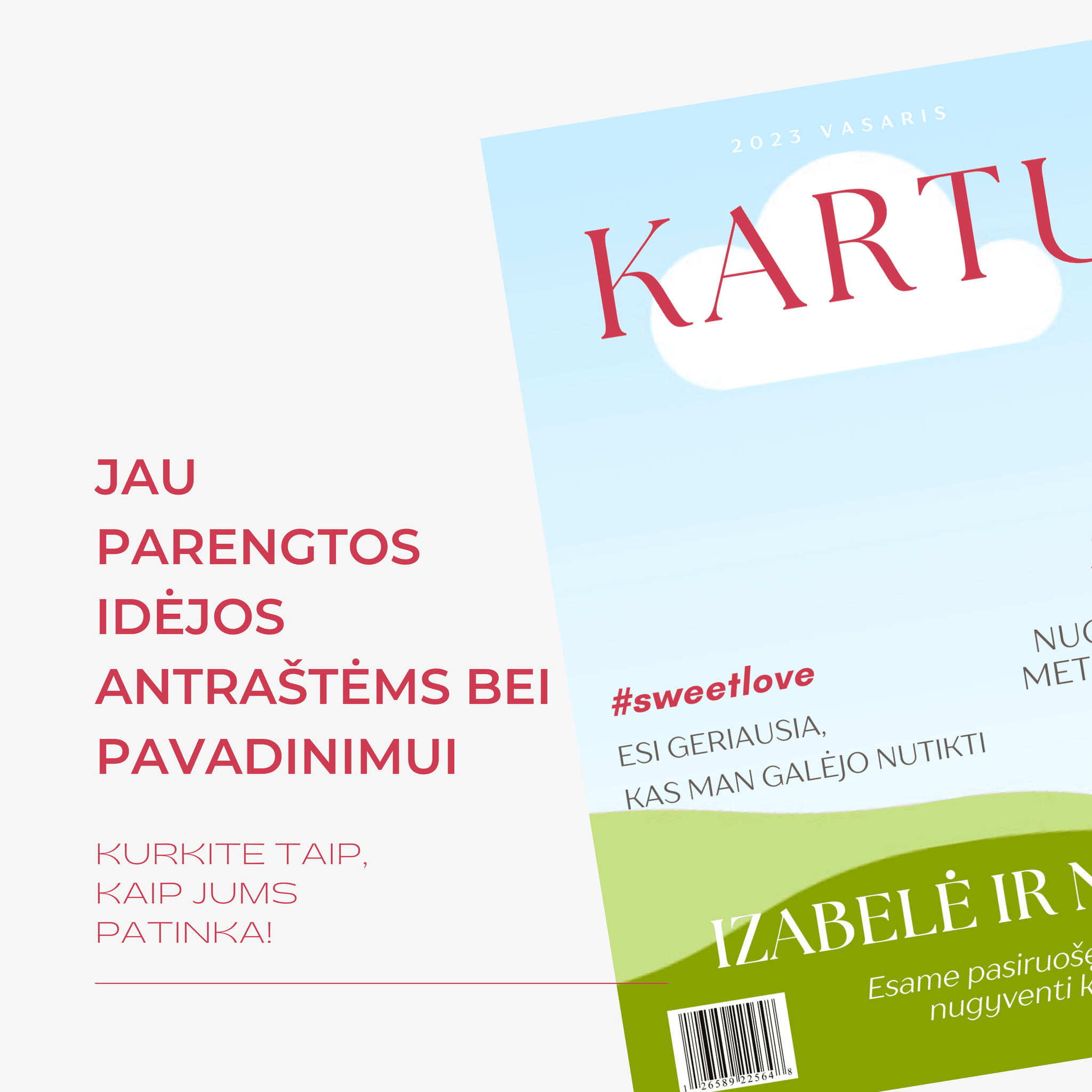 Personalizuotas žurnalo viršelis "Kartu"